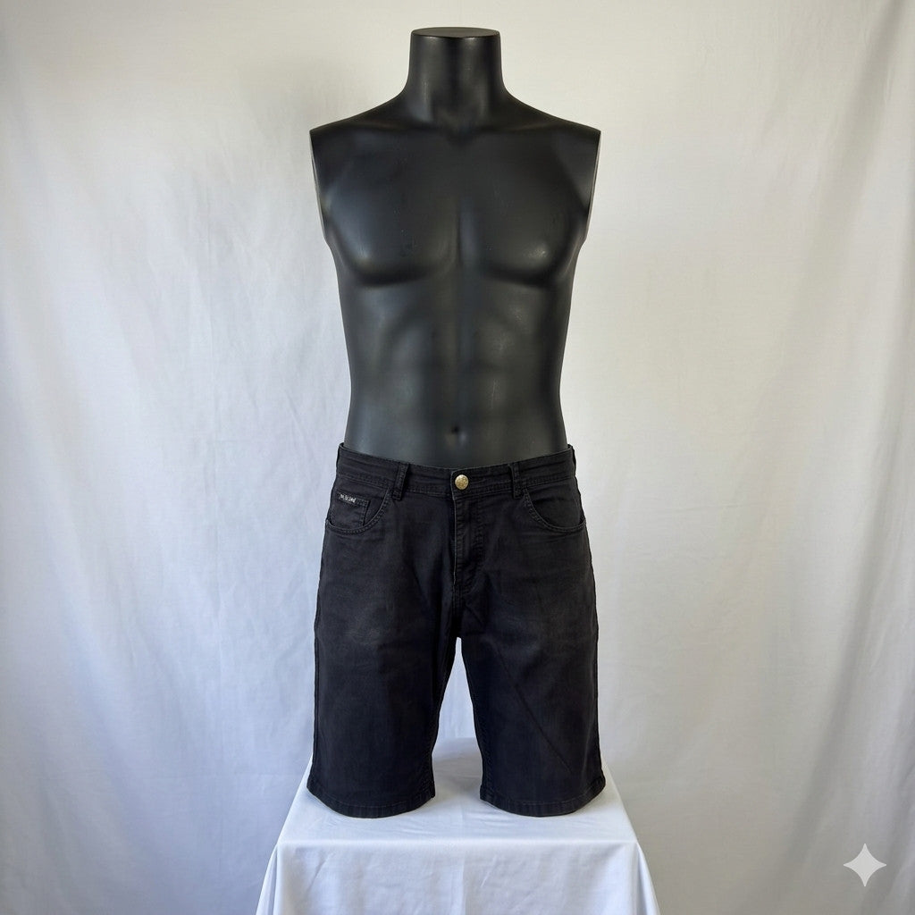 Polo Jack Slim Men's Jeans Short Black,Size 13