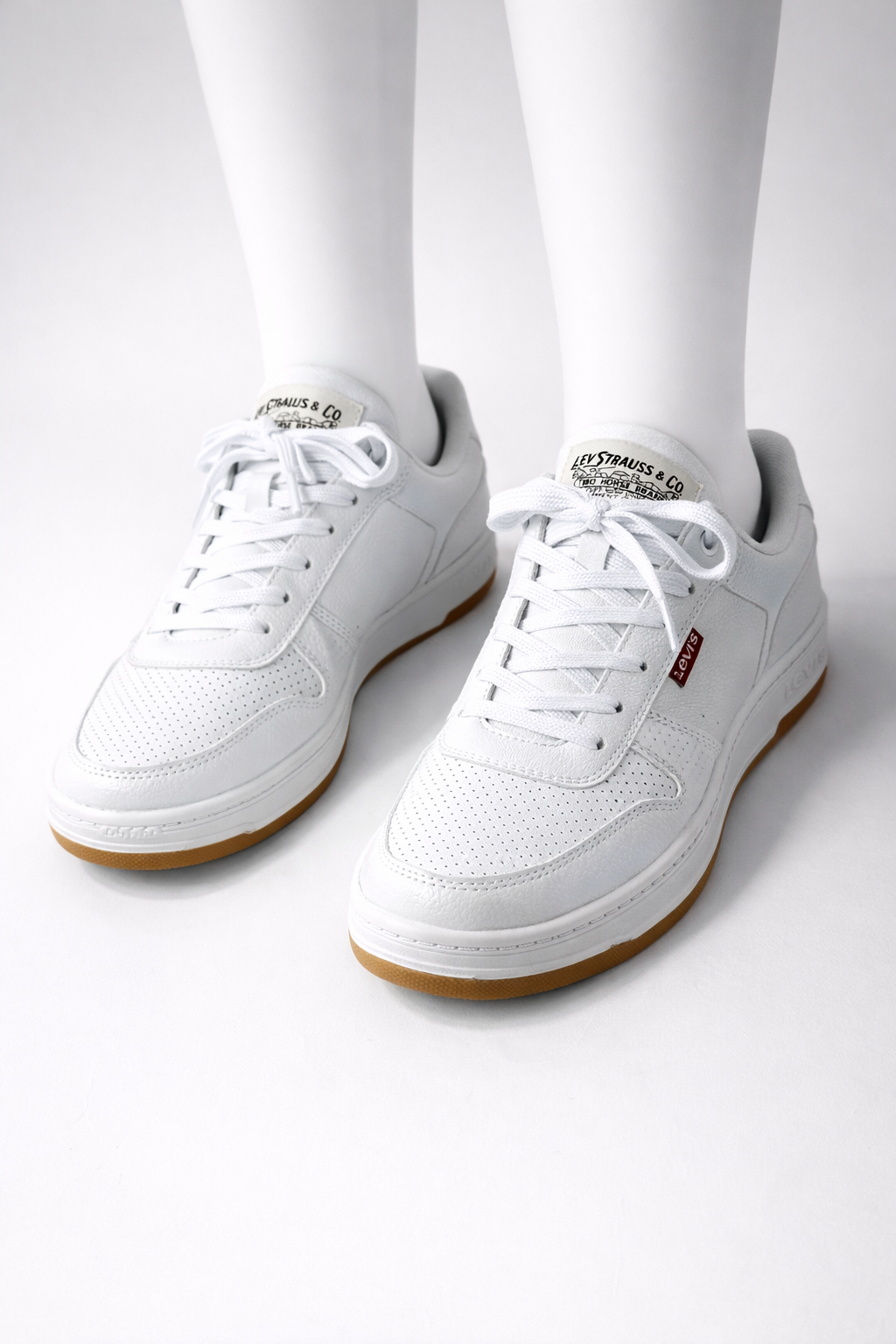 Levi's Mens Drive Lo Synthetic Leather Casual Lave Up Sneaker Shoe Size 9.5