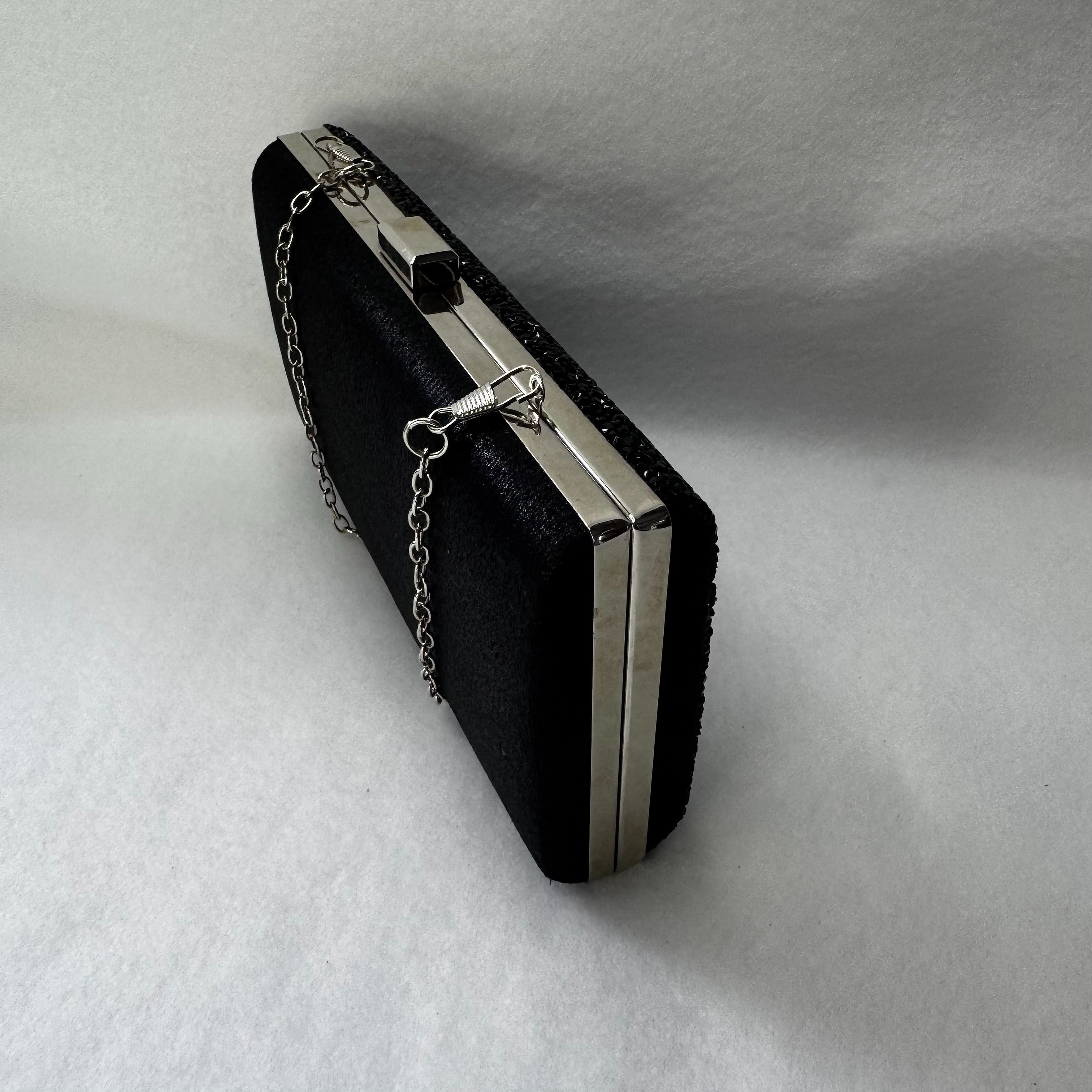 Glitter Evening Clutch Bag Double side Diamond Bag Crossbody Purse Wedding