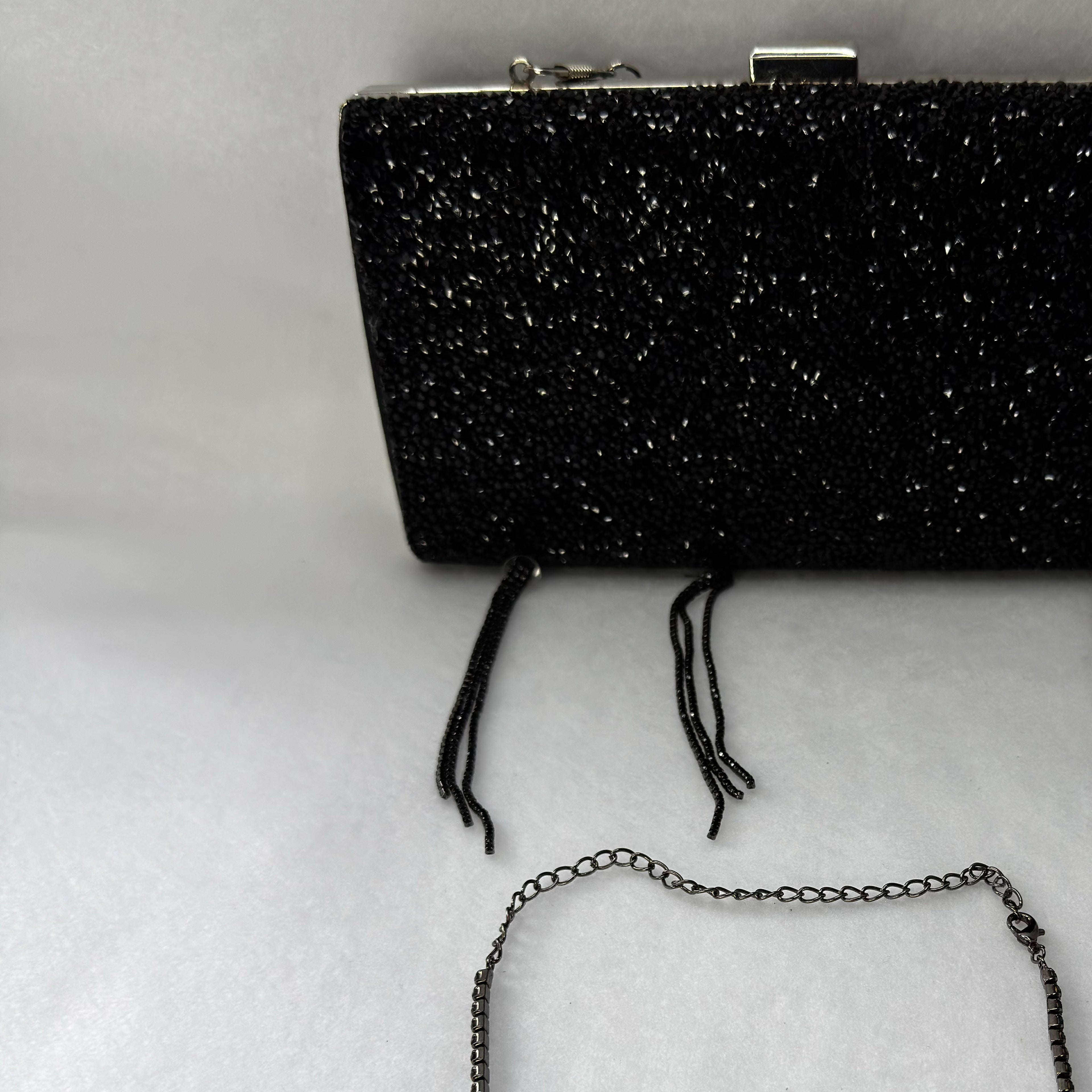 Glitter Evening Clutch Bag Double side Diamond Bag Crossbody Purse Wedding