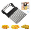 Sharp Blade Vertical Force Potato Cutter Easy to Clean, Wavy Potato Chips Stain