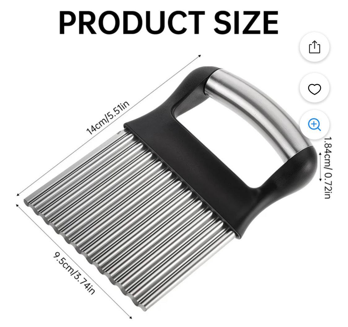Sharp Blade Vertical Force Potato Cutter Easy to Clean, Wavy Potato Chips Stain