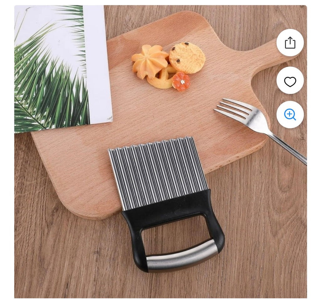 Sharp Blade Vertical Force Potato Cutter Easy to Clean, Wavy Potato Chips Stain