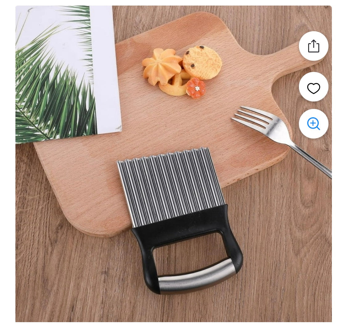 Sharp Blade Vertical Force Potato Cutter Easy to Clean, Wavy Potato Chips Stain