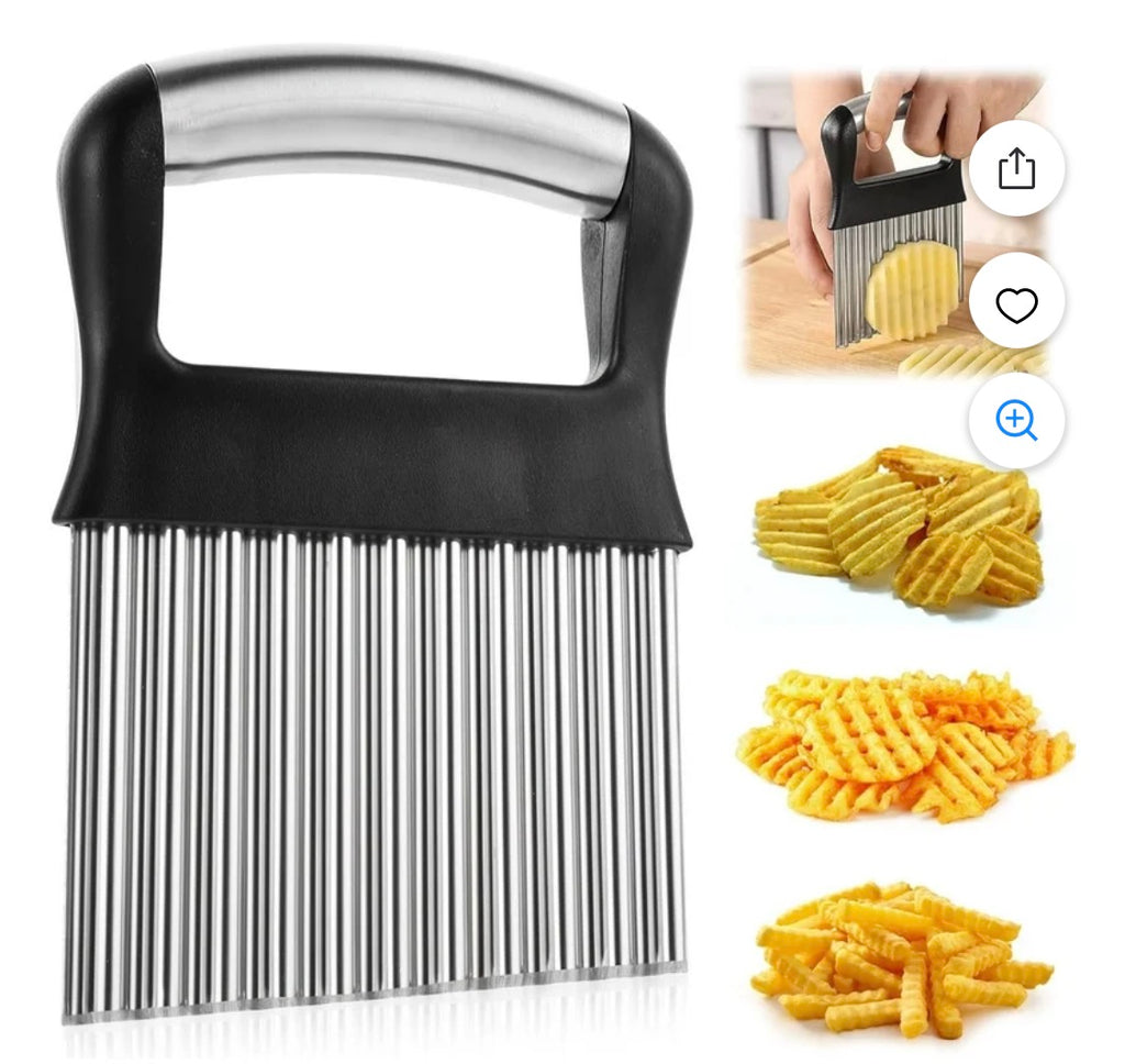 Sharp Blade Vertical Force Potato Cutter Easy to Clean, Wavy Potato Chips Stain