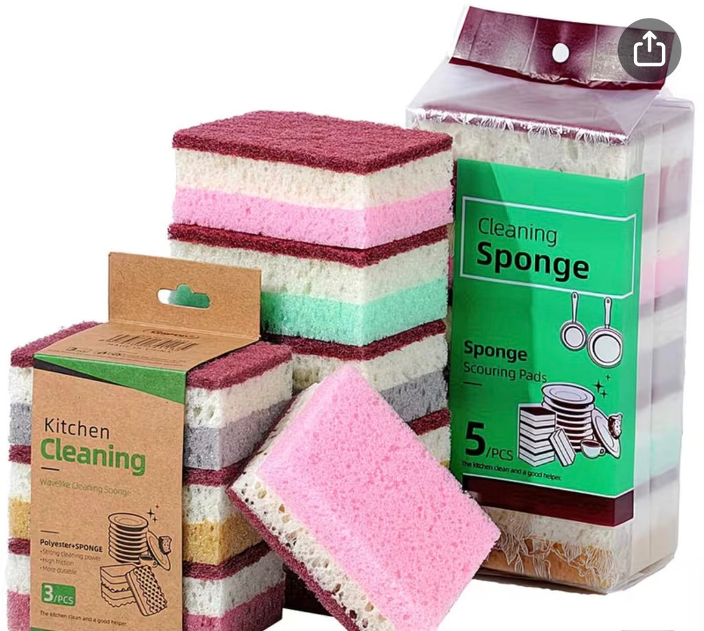 High Density Sponge Cleaning Cloth, Dishwashing Cloth,non Greasy Kitchen