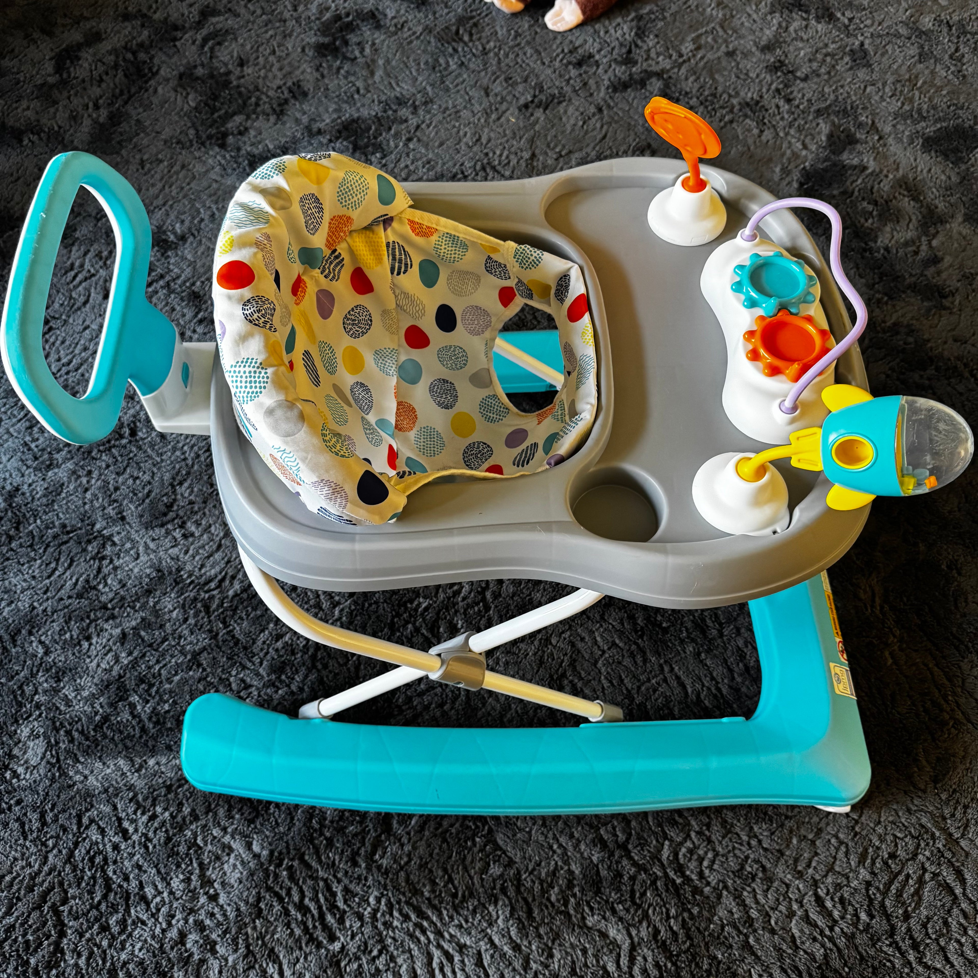 Trend plus 2-In-1 Activity Walker with Deluxe Removable Toys Walk-Behind