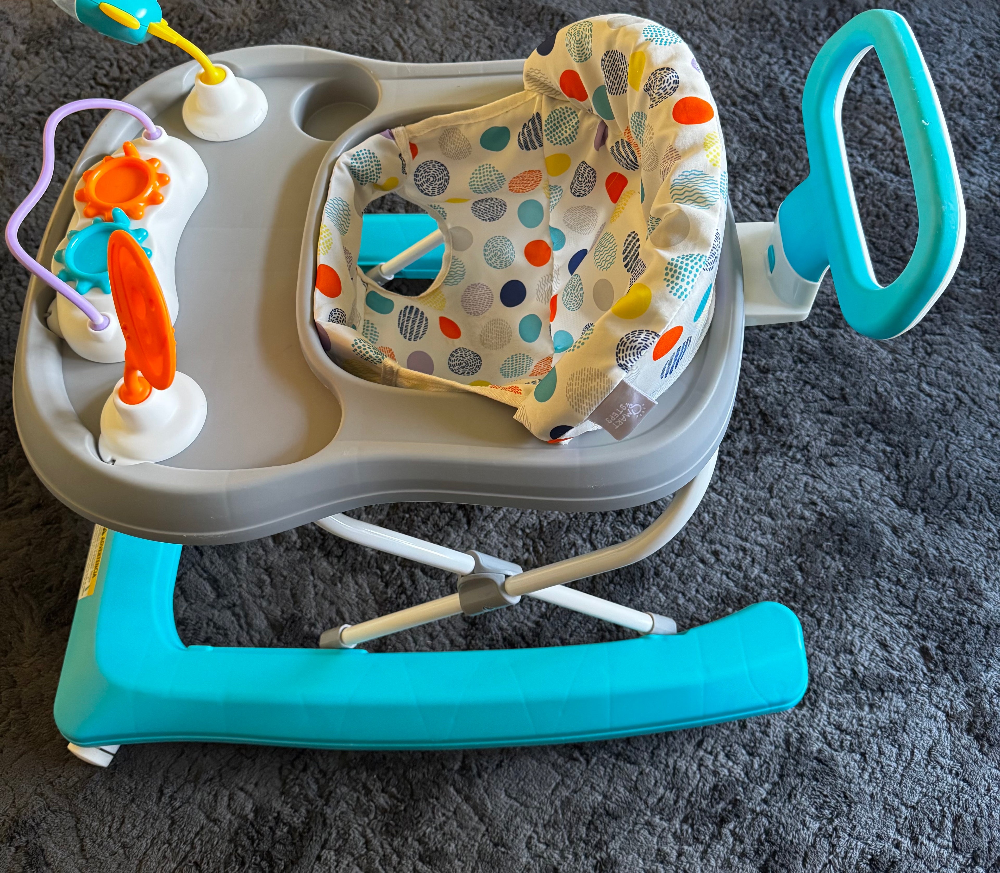 Trend plus 2-In-1 Activity Walker with Deluxe Removable Toys Walk-Behind