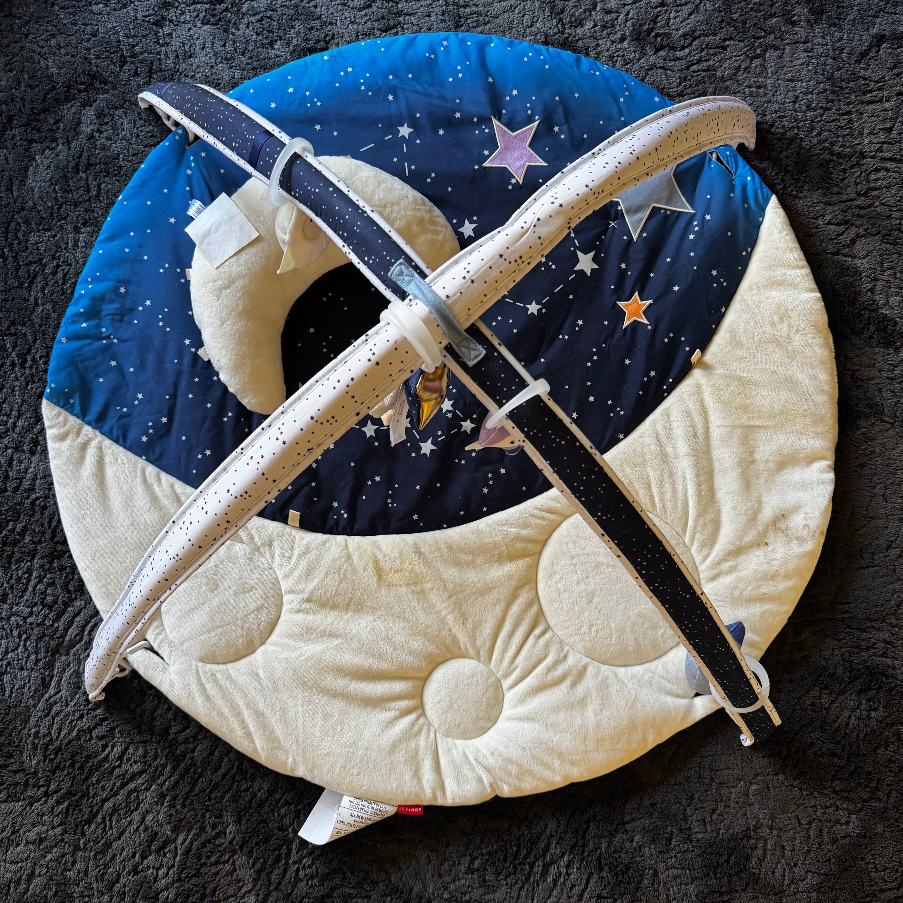 Skip Hop 3-in-1 Activity Baby Play Gym Tummy Time Mat, Celestial Dreams