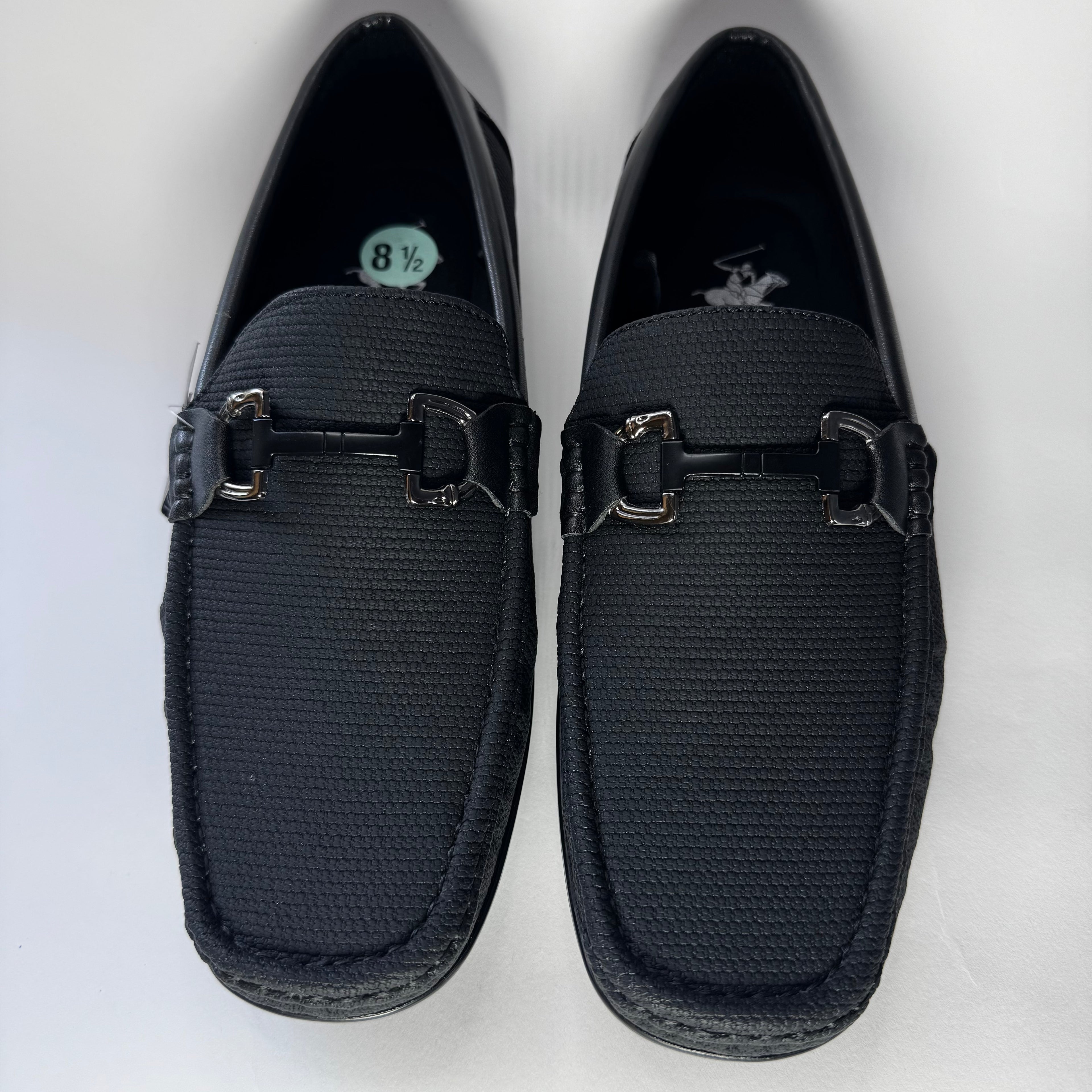 Beverly Hiils Polo Club Black Driving Loafers Size 8.5