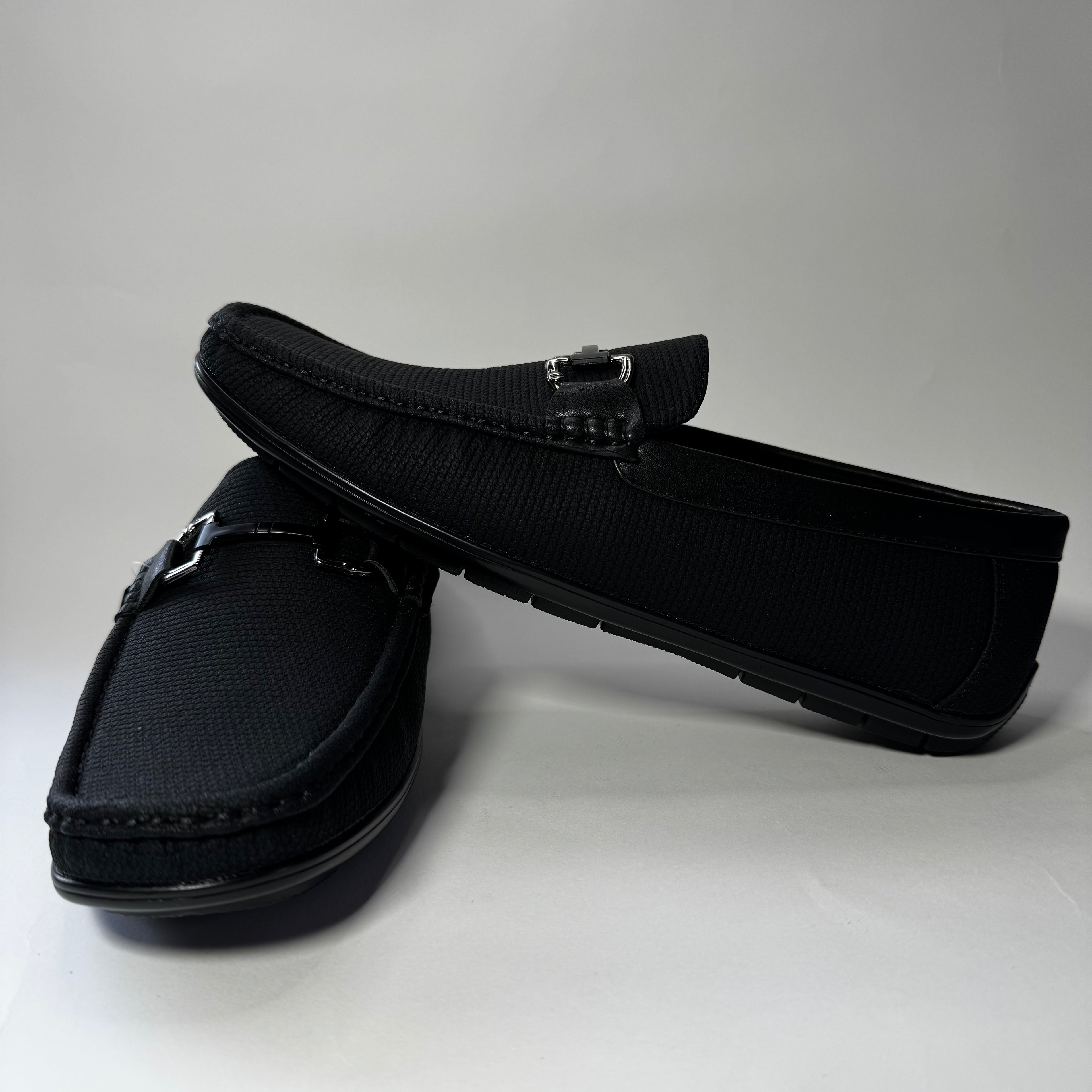 Beverly Hiils Polo Club Black Driving Loafers Size 8.5