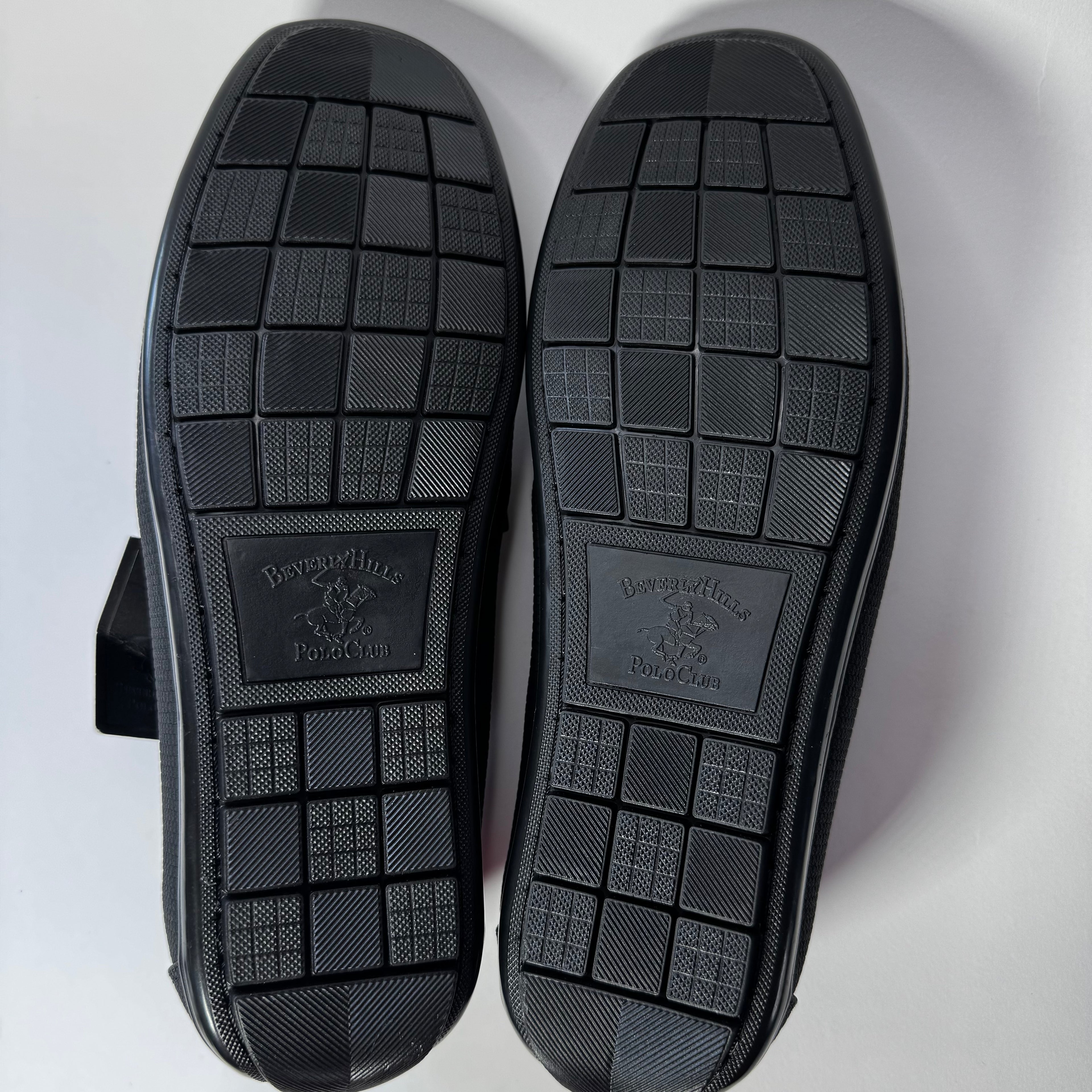 Beverly Hiils Polo Club Black Driving Loafers Size 8.5