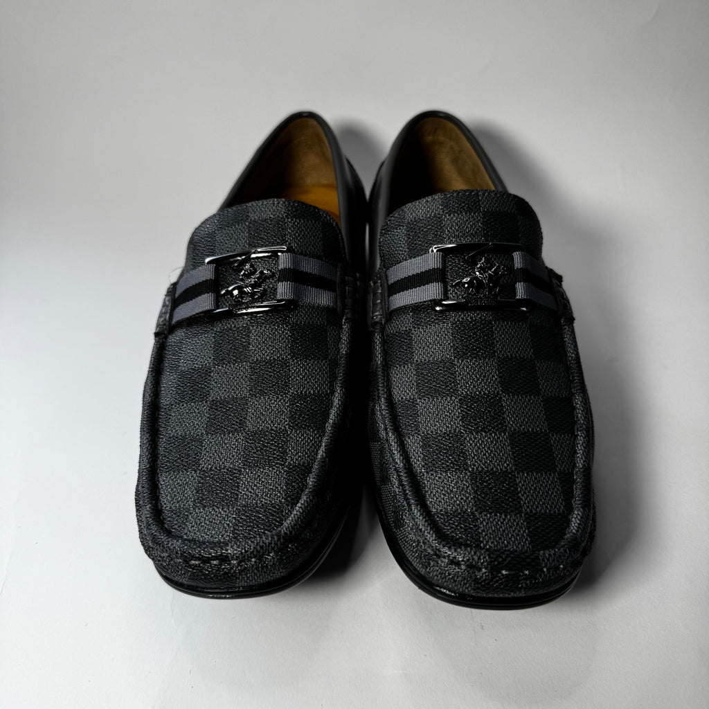 Beverly Hills Polo Club Men Grey N Black Slip on loafers Size 8