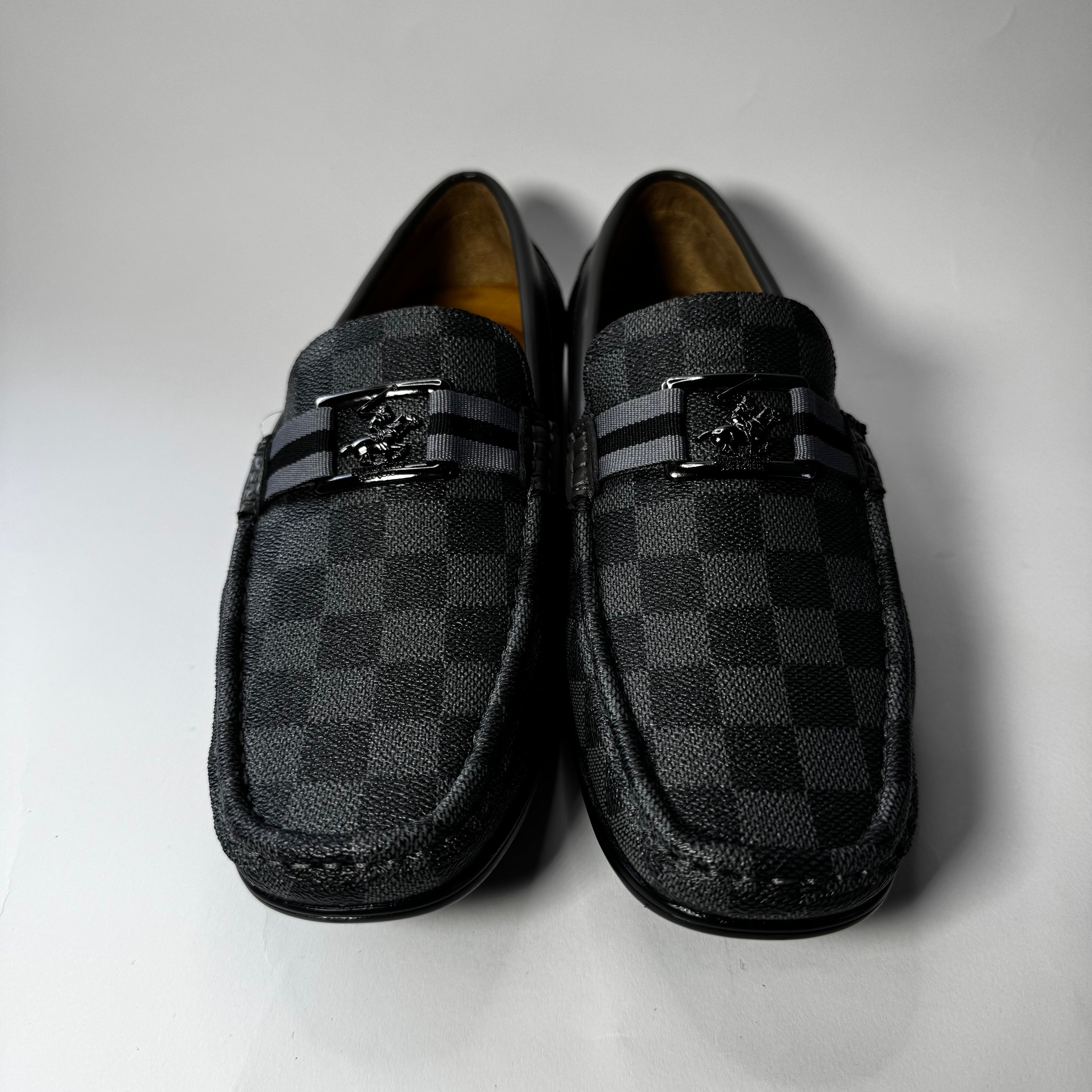 Beverly Hills Polo Club Men Grey N Black Slip on loafers Size 8