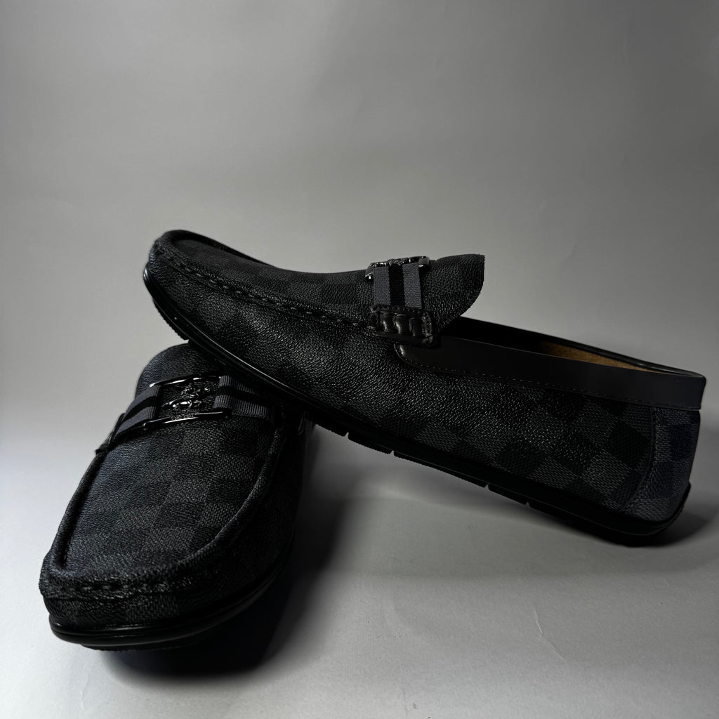 Beverly Hills Polo Club Men Grey N Black Slip on loafers Size 8