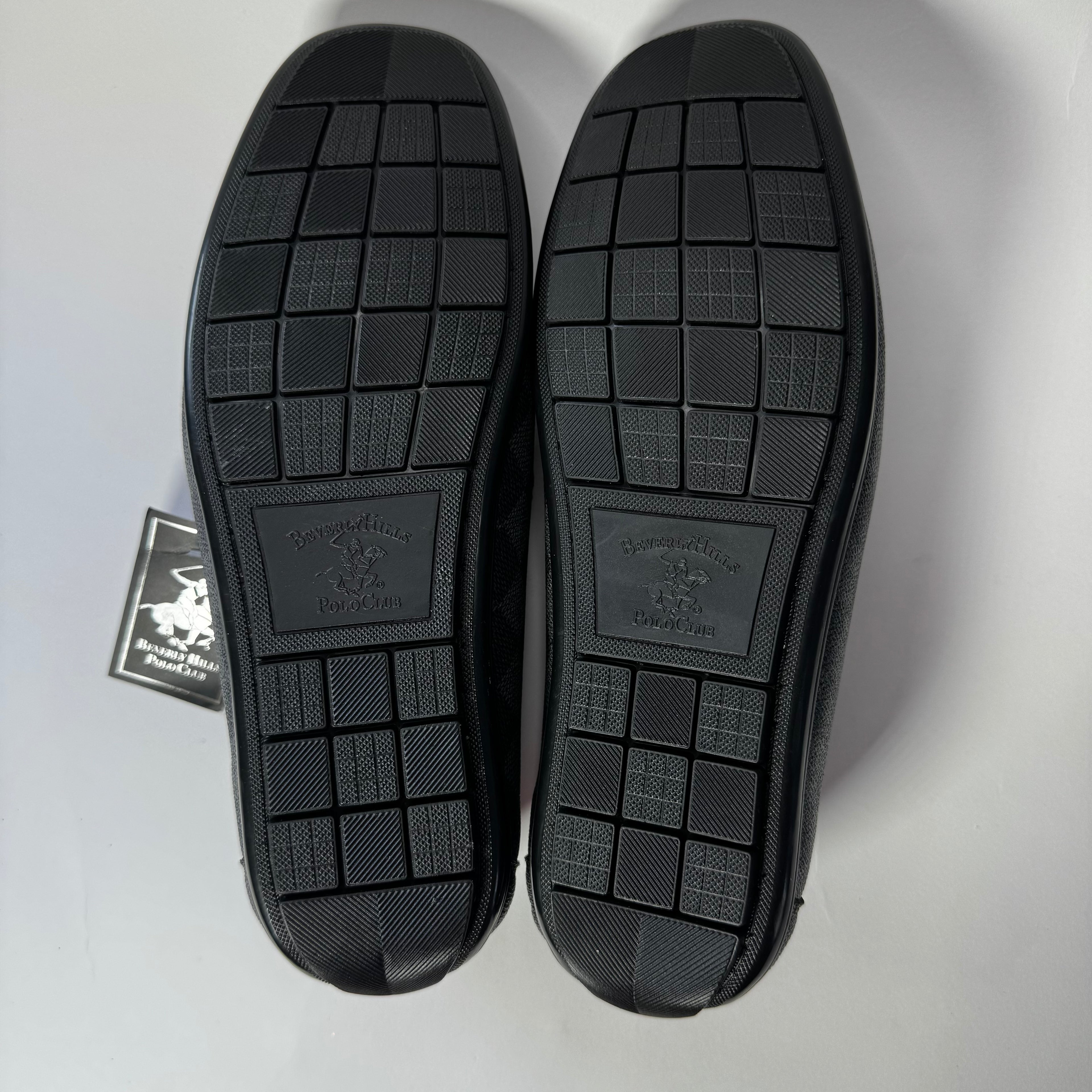 Beverly Hills Polo Club Men Grey N Black Slip on loafers Size 8