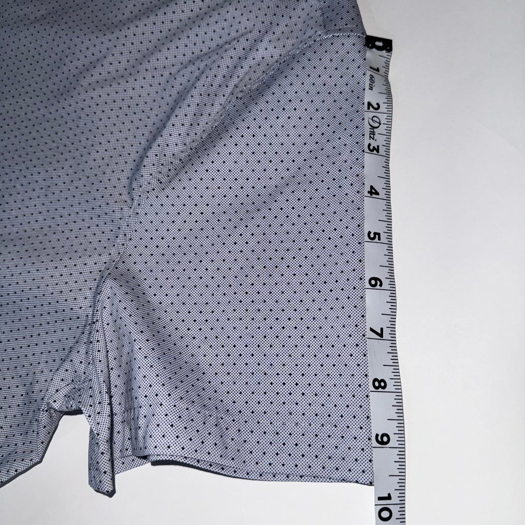 Express Fitted Button Up Dress Slim Shirt Mens Size L Short Sleeve Gray