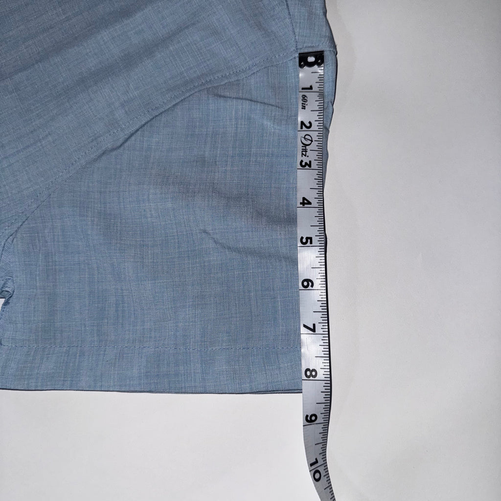 Denim & Flower By Ricky Singh Men's Light Blue Collared Button Down Shirt, L