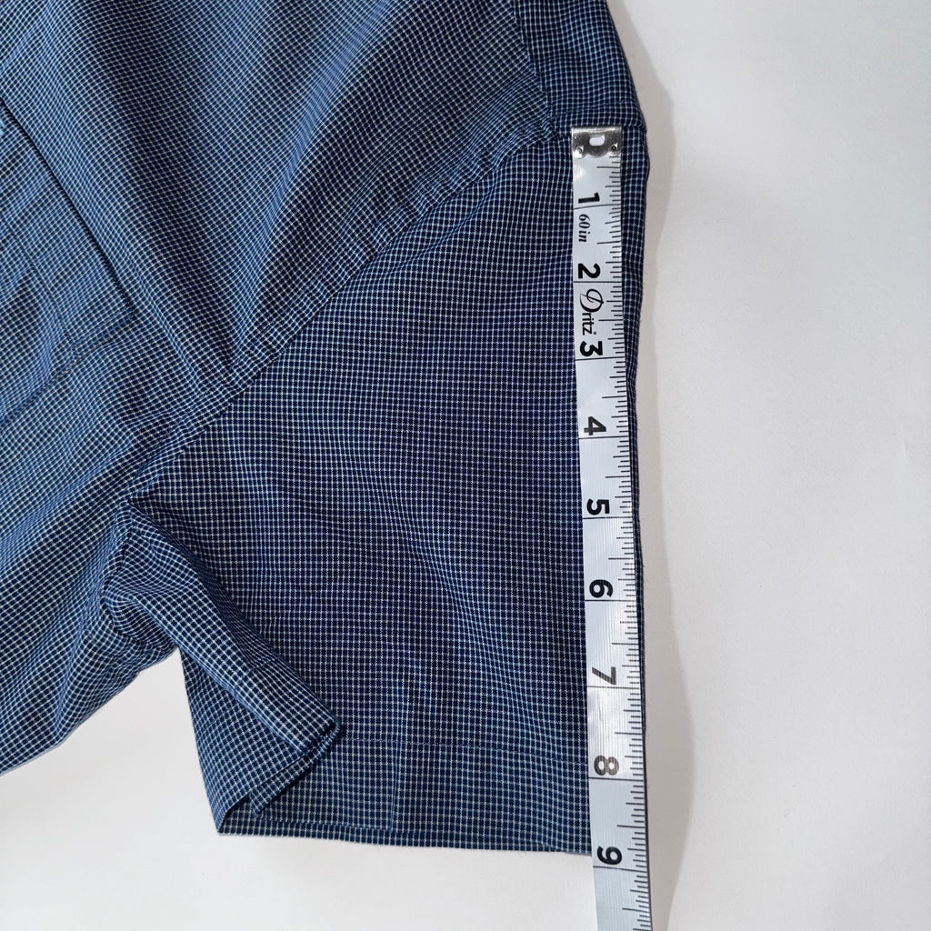 Izod Men's Button Down Shirt Blue L Short Sleeve
