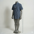 Izod Men's Button Down Shirt Blue L Short Sleeve