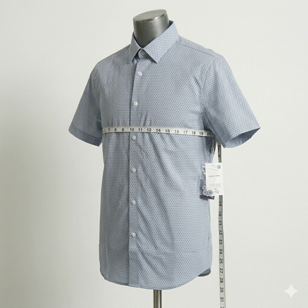 Express Fitted Button Up Dress Slim Shirt Mens Size L Short Sleeve Gray