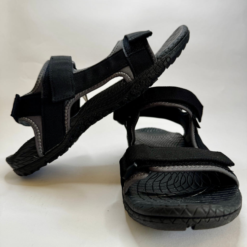 Men's Ecko Unltd Athletic Strappy Sandals Grey Black Size 8,5 US