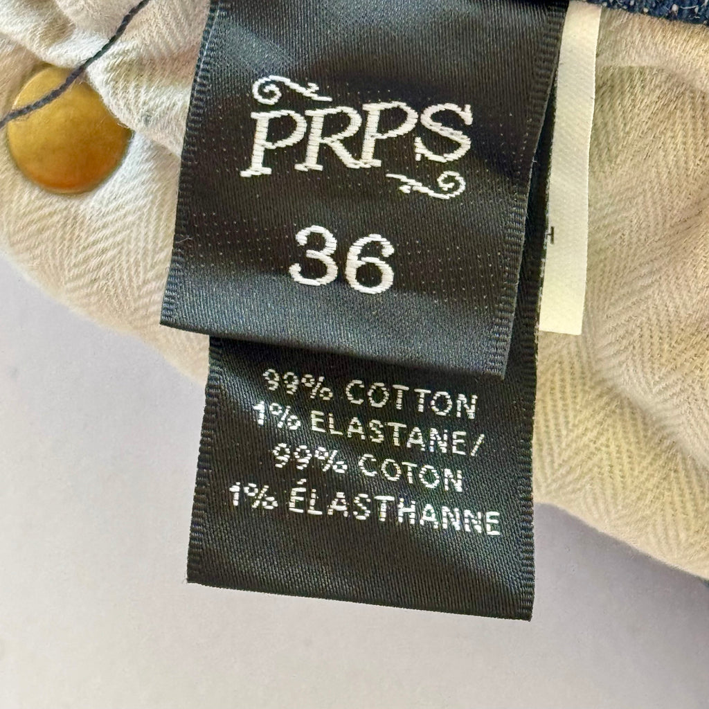 Prps Le Sabre Stretch Slim Fit Jeans Men's 36 Distressed Vintage Blue