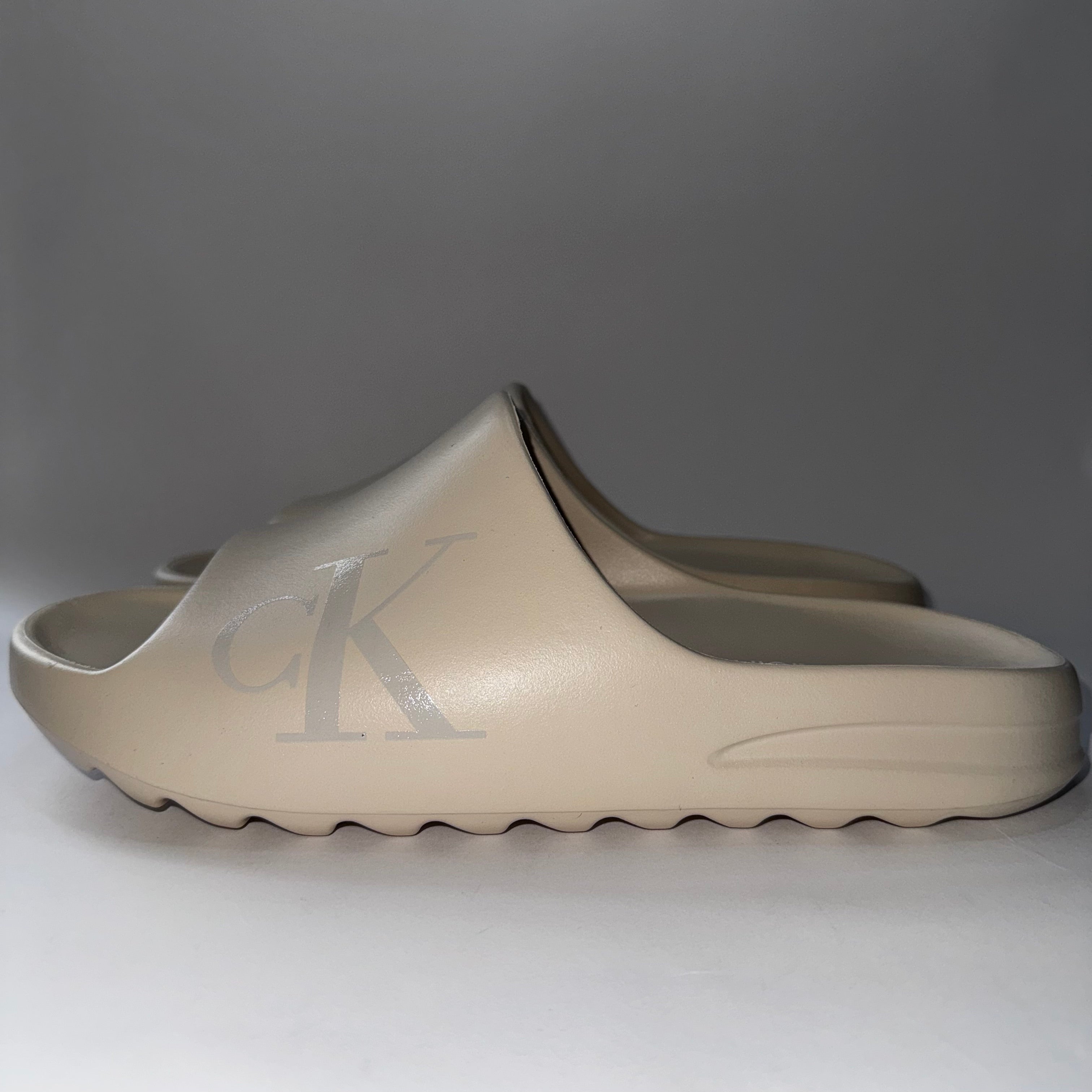 Calvin Klein Sandals Slides Beige Men's Size 8