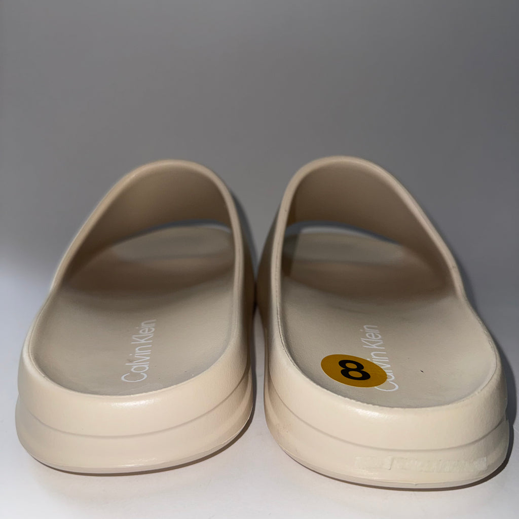 Calvin Klein Sandals Slides Beige Men's Size 8