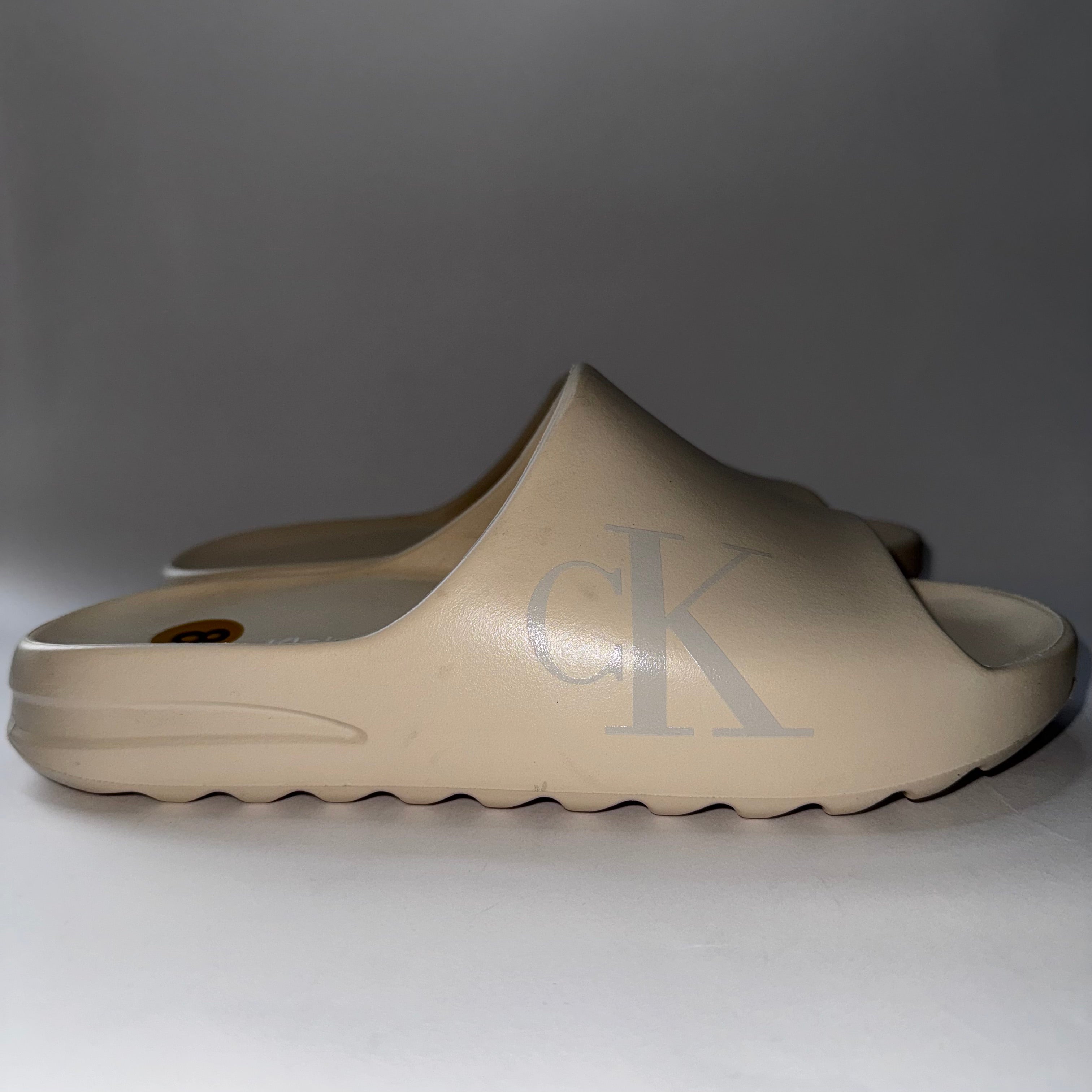 Calvin Klein Sandals Slides Beige Men's Size 8