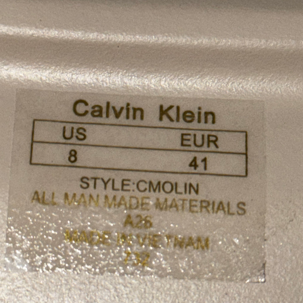 Calvin Klein Sandals Slides Beige Men's Size 8