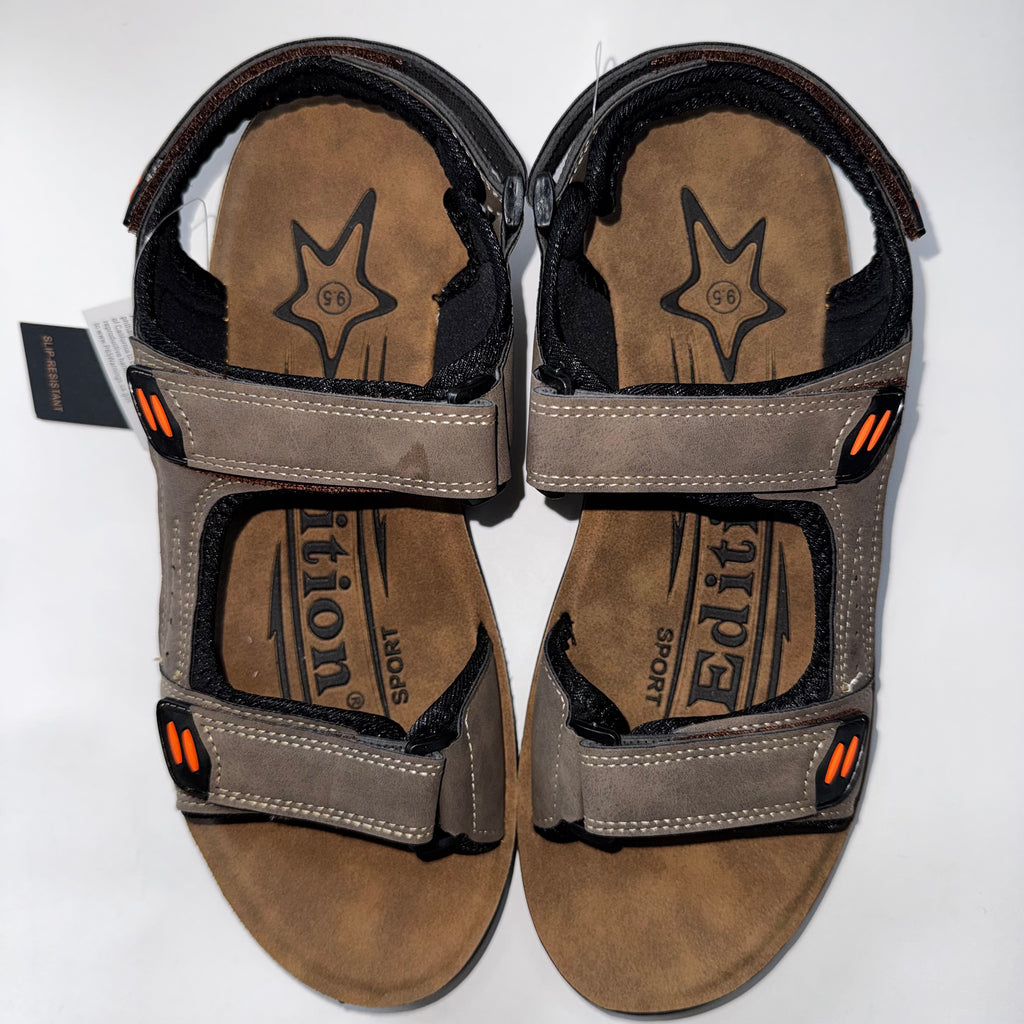 Edition Sport Casual Sandals Ajustable Straps and Orange accents