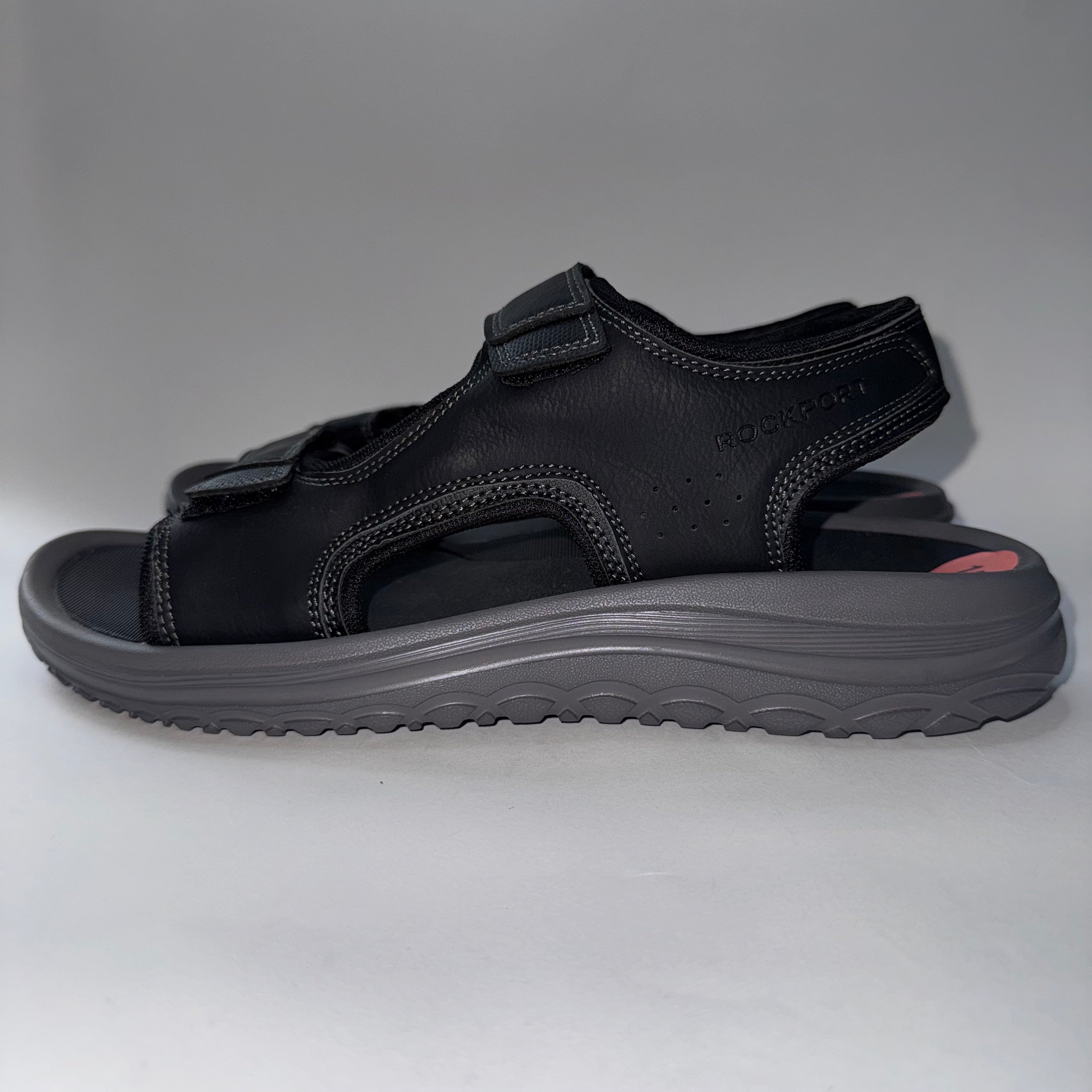 Rockport Men's Sandals Black Strap Adjustable Size 10