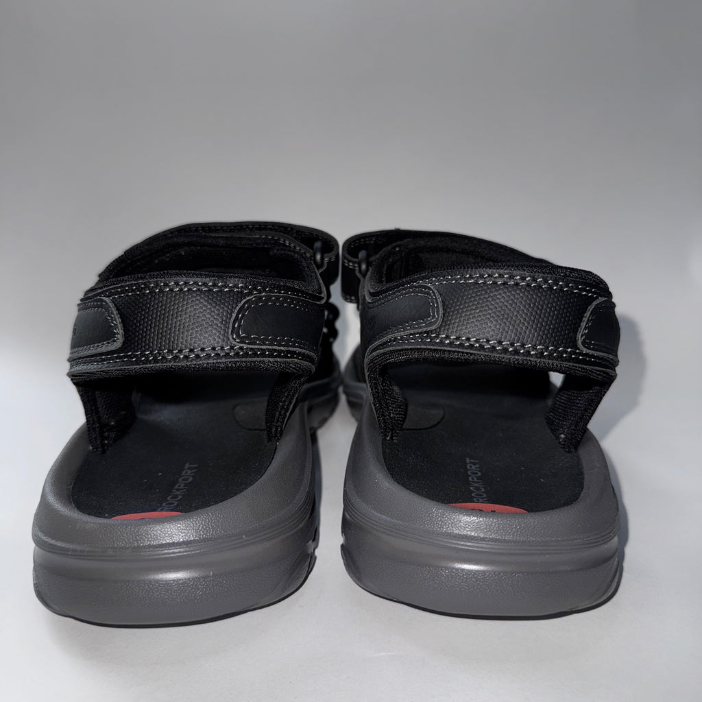 Rockport Men's Sandals Black Strap Adjustable Size 10