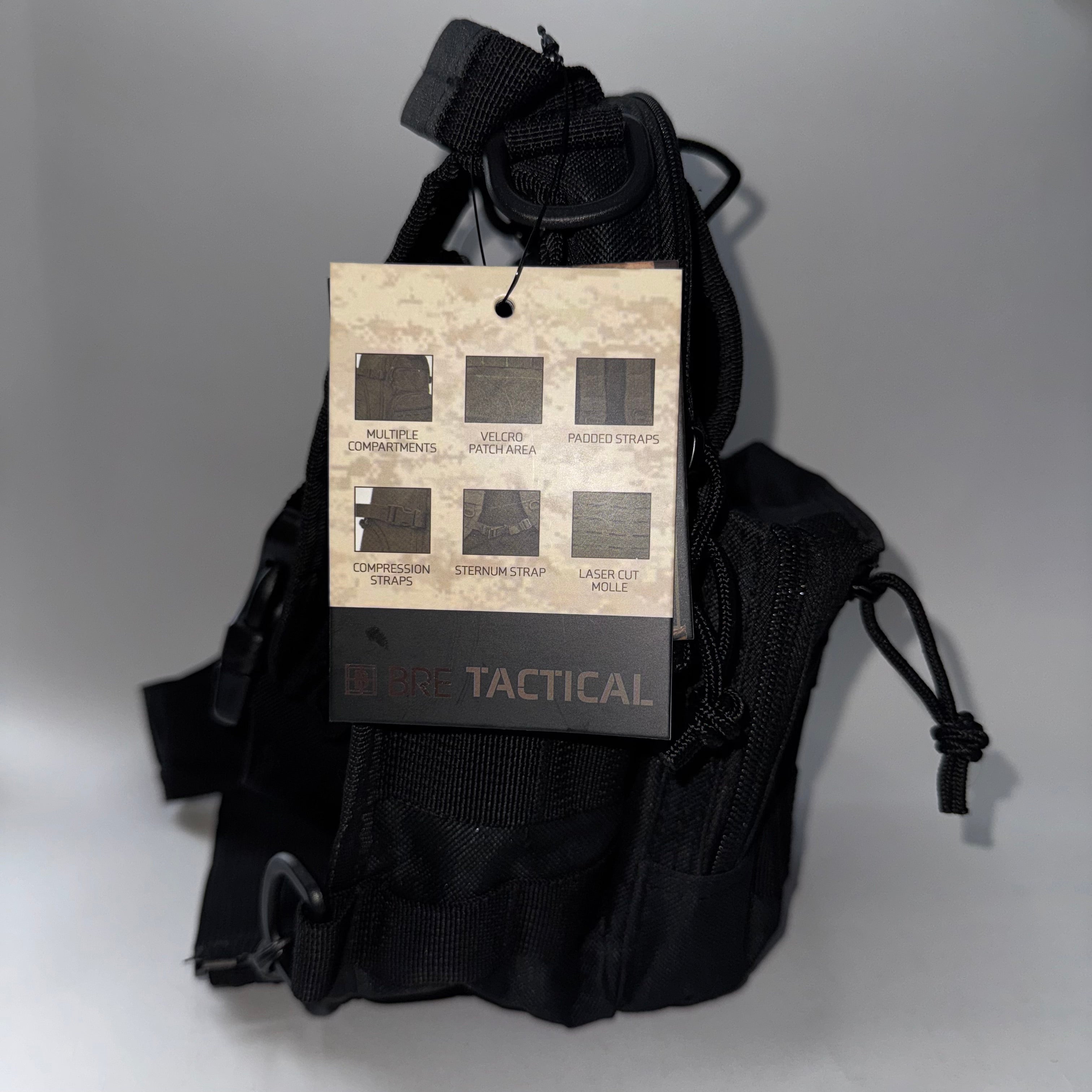 Bre Tactical Outdoor Bl050 Sling Bag Black Shoulder Pack