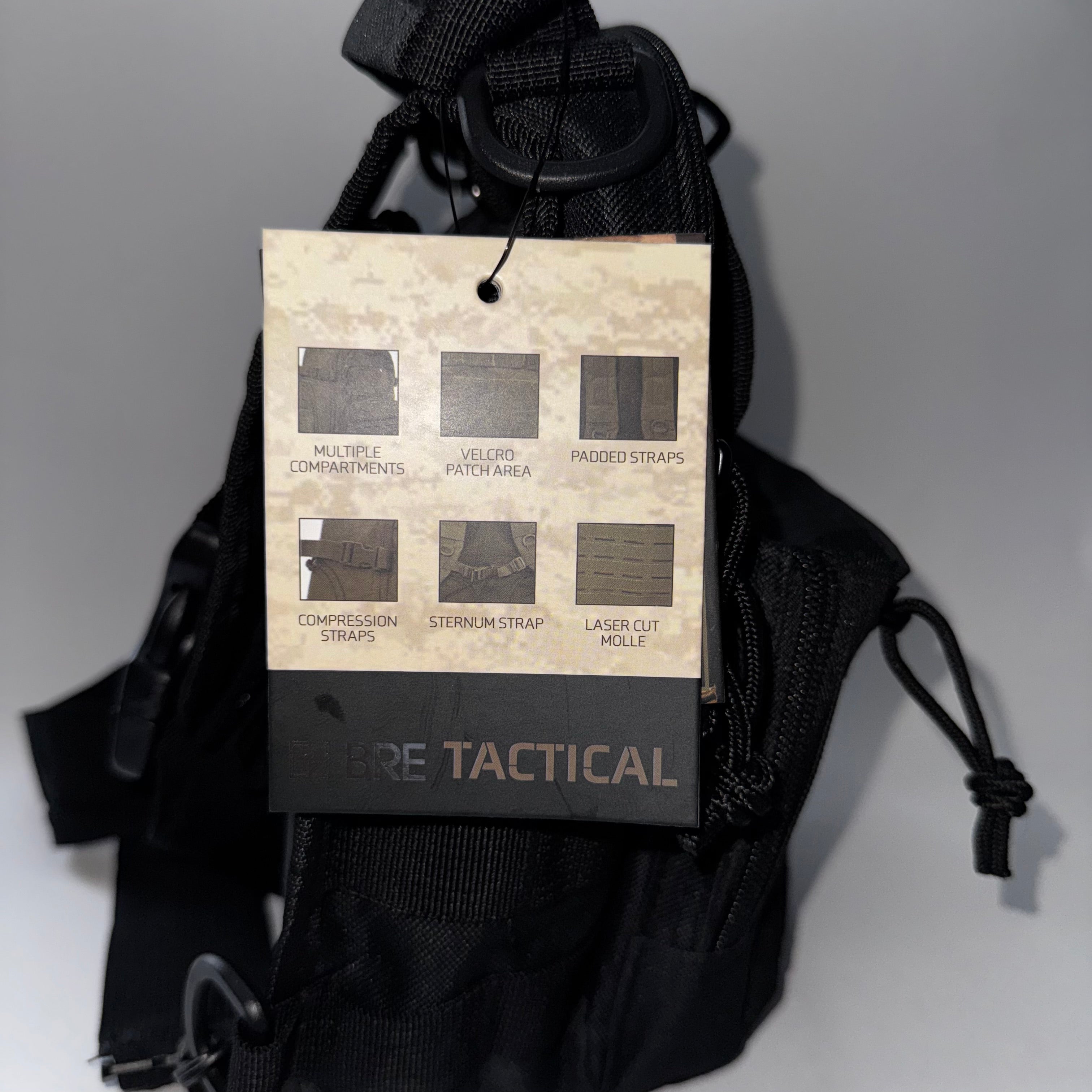 Bre Tactical Outdoor Bl050 Sling Bag Black Shoulder Pack