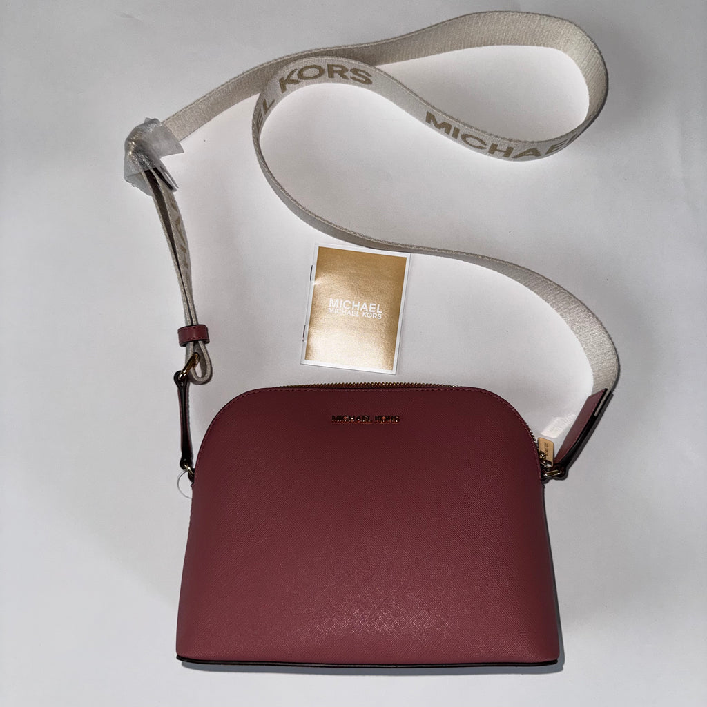 Michael Kors Cindy Lg Dome Crossbody Leather