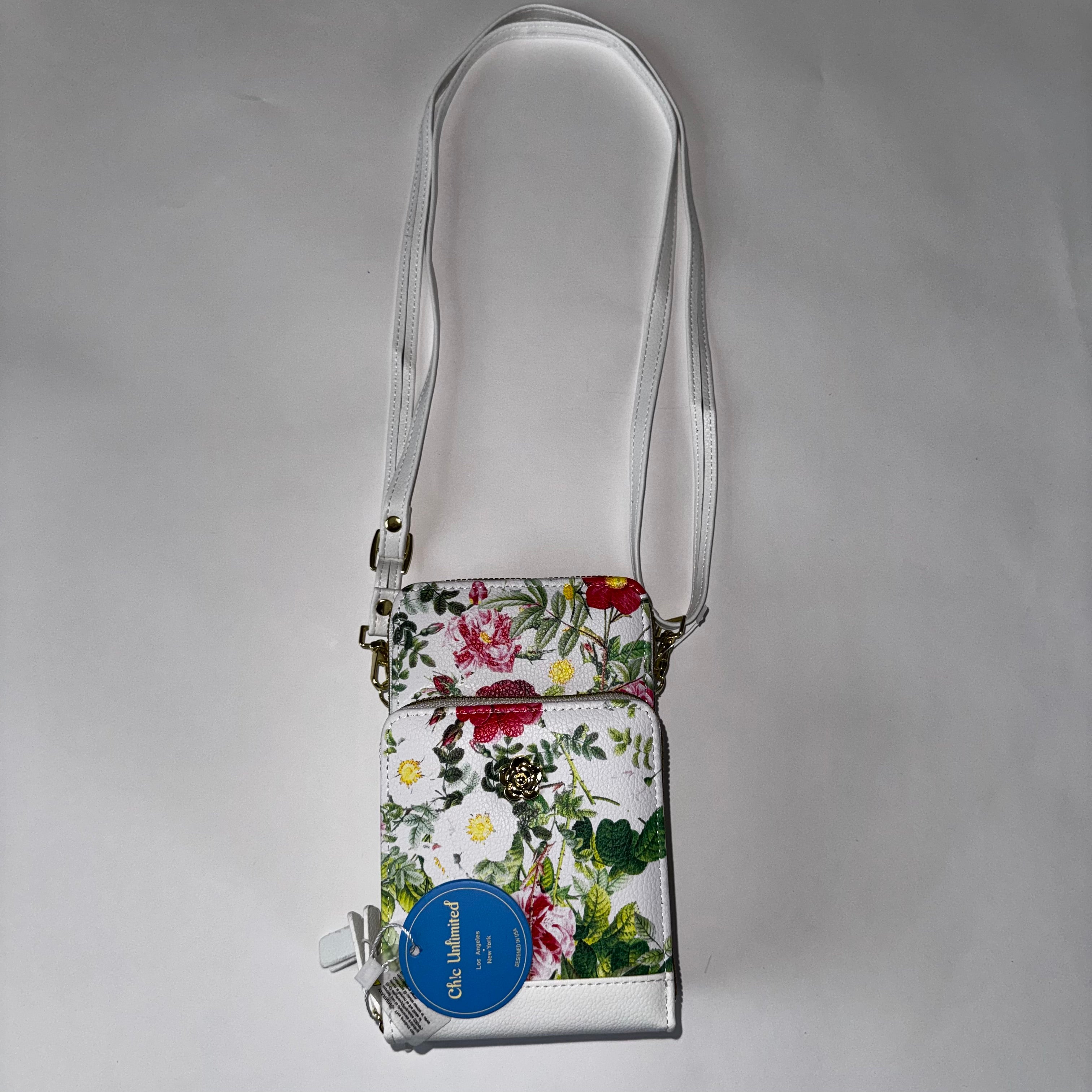 Floral Crossbody bag Ckic Unlimited Small, Multi-Compartment Vintage