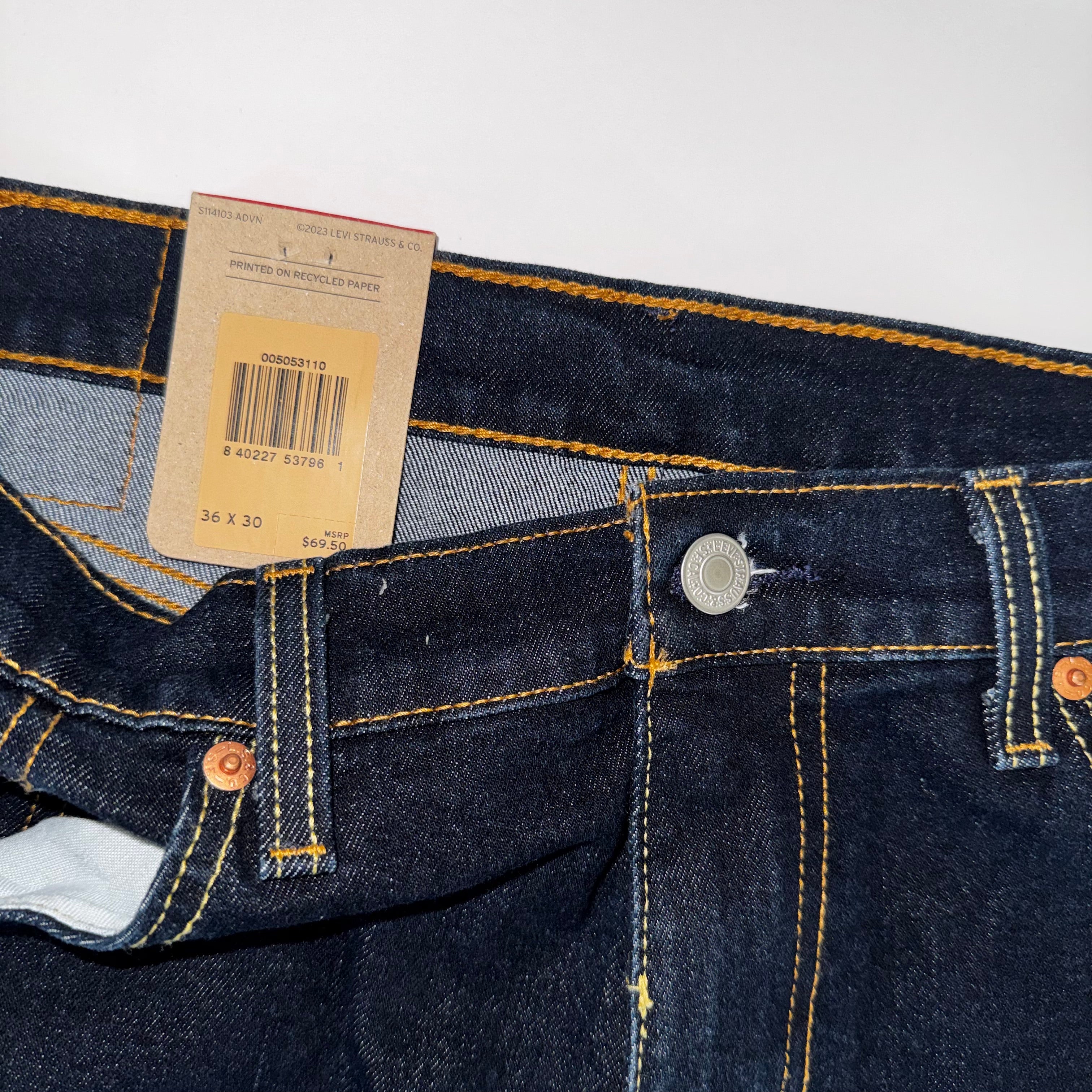Levi's Men"s 501 Original Fit Bleu, Size 36x30