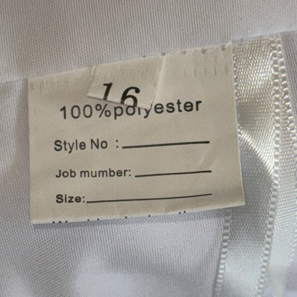 Wedding Dress White Satin and Tulle Halter Neck Tea-Lenght Size 16
