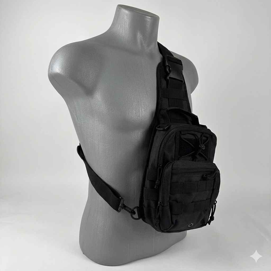 Bre Tactical Outdoor Bl050 Sling Bag Black Shoulder Pack