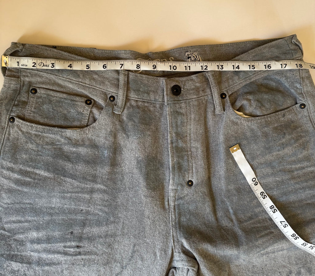 PRPS Demon Straight Fit Jeans Men's  Gray Paint Splatter Premium Denim NWT Size 36