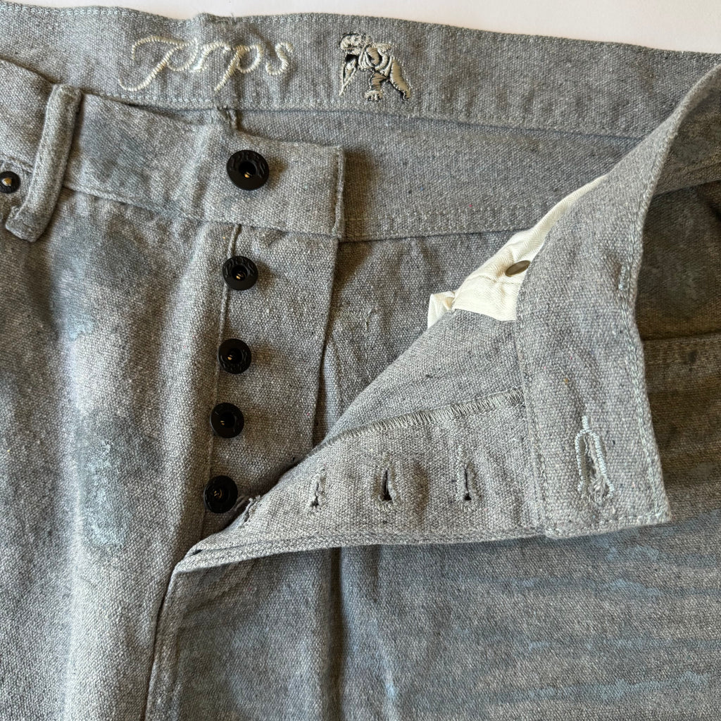 PRPS Demon Straight Fit Jeans Men's  Gray Paint Splatter Premium Denim NWT Size 36