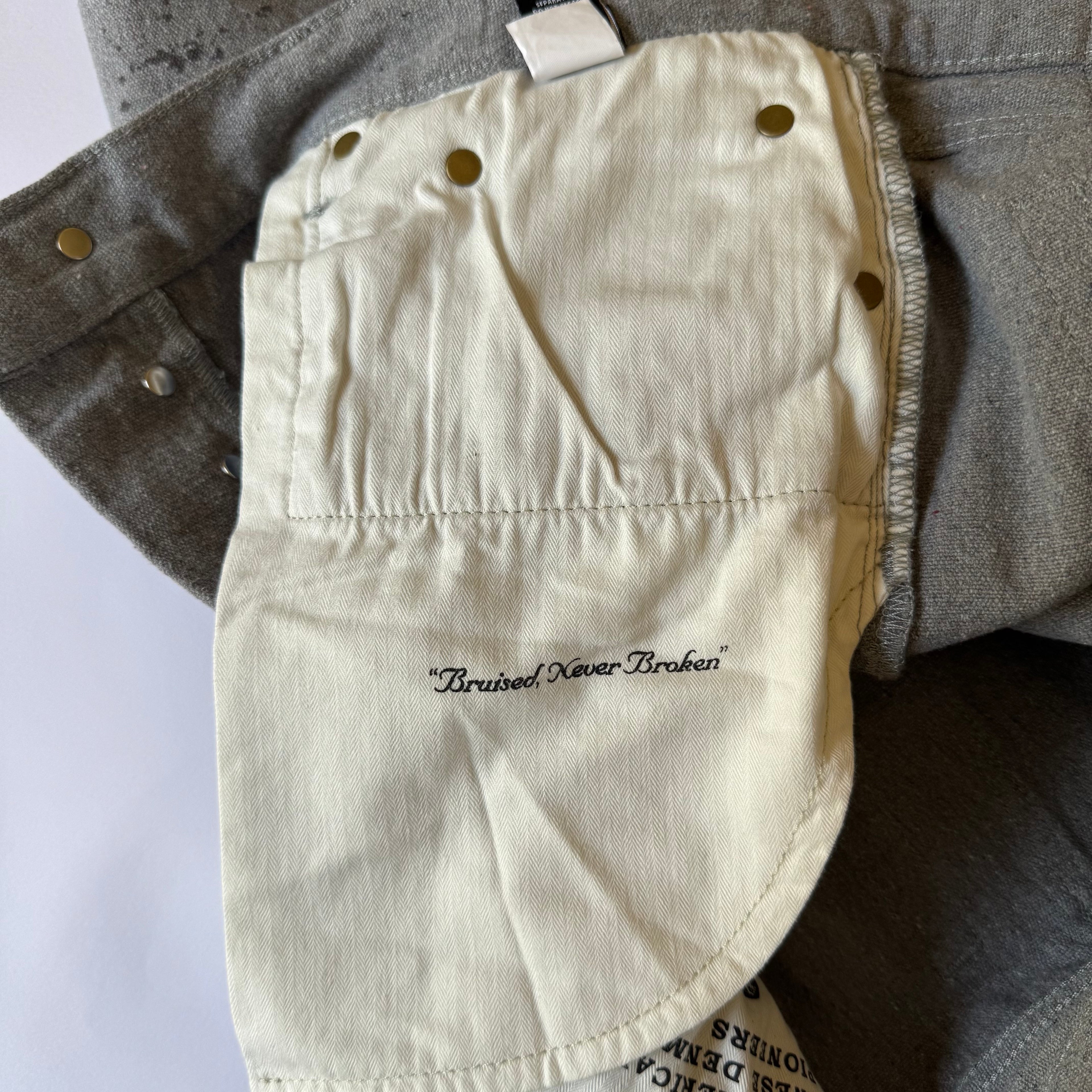 PRPS Demon Straight Fit Jeans Men's  Gray Paint Splatter Premium Denim NWT Size 36