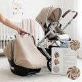 Little Unicorn Baby Car Seat Canopy. Sotf & Breathable Muslin Fabric,Universal.