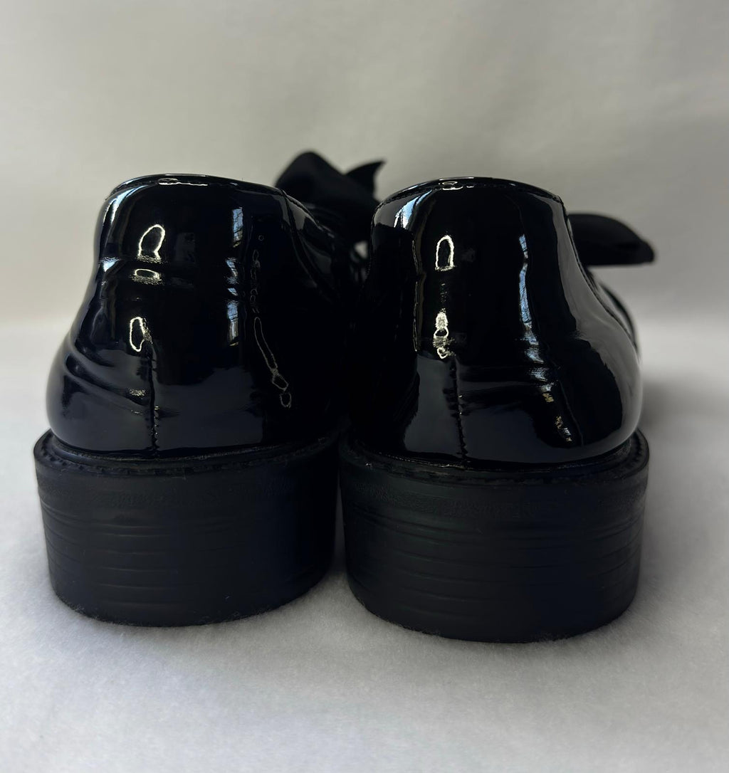 Ladies Patent Leather Loafers Slip-on-Flat Shoes, Casual, Comfort Footwear
