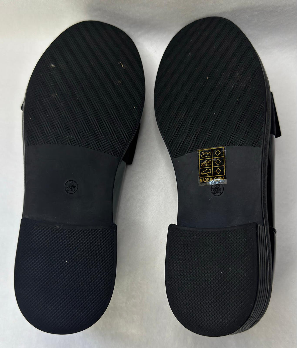 Ladies Patent Leather Loafers Slip-on-Flat Shoes, Casual, Comfort Footwear