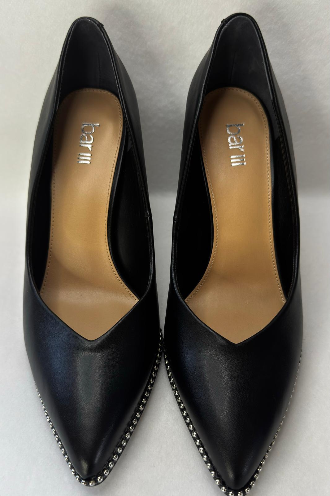 Bar III Womens Binsa Ball Chain Pumps Black Fume Size 8M