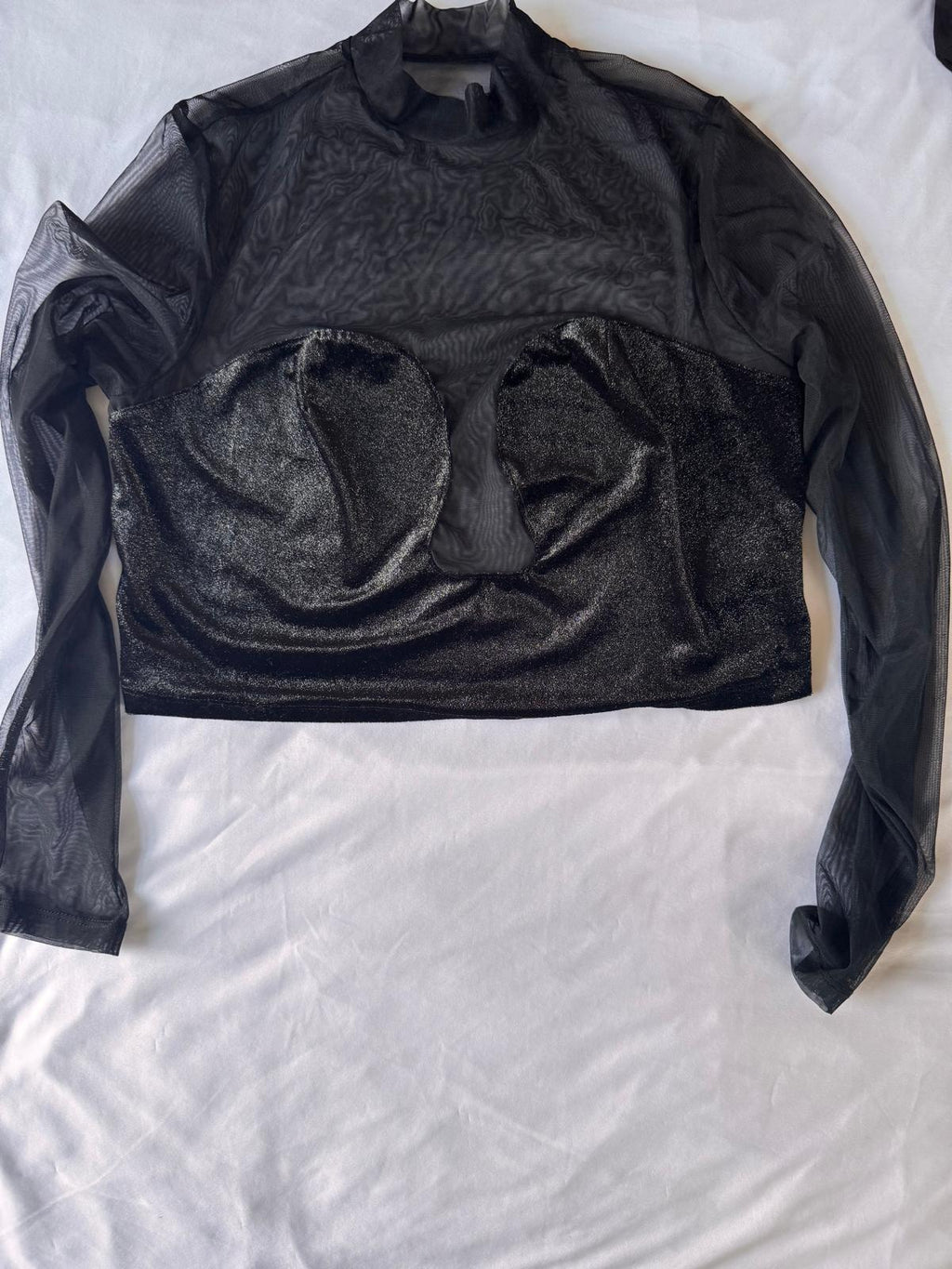 Women's Two piece Outfits Top and Pants Color Black, Size M