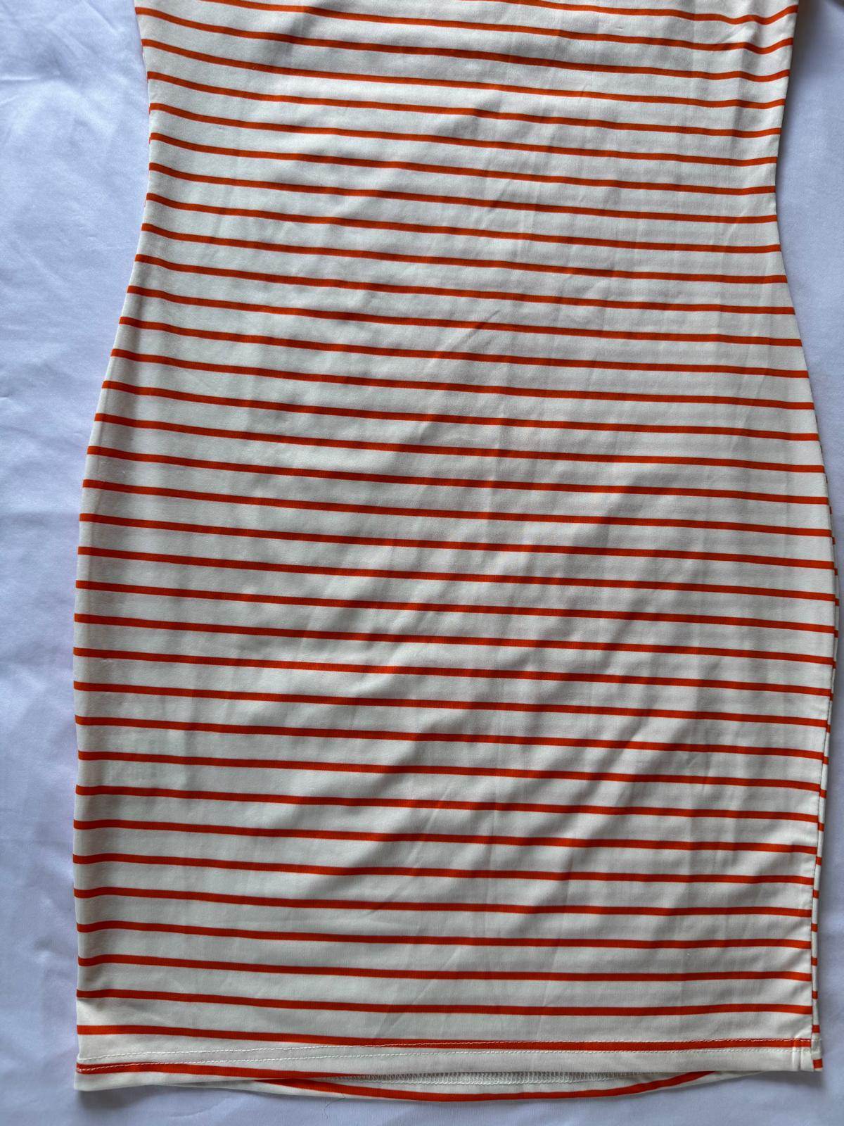 Shift Dress for Women, Striped Crew Neck Bodycon Dress, Size L